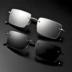 Óculos de Sol da Moda Masculino Estilo Europeu – Lupa Espelhada Com Moldura UV400