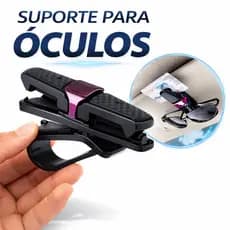 Suporte Para Óculos Carro Universal Clip Veicular Porta Óculos Premium Anti-Risco