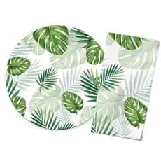 Kit 6 Capas  Sousplat Jogo Americano Mesa + 6 Guardanapos de Tecido Natal Páscoa 35X35 - Novadecora