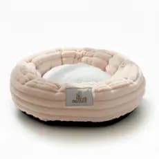 Cama Para Cachorro e Gato Pequeno Ninho Nuvem Caminha Pet Luxo Confortável 50cm Bege - Vaipramix