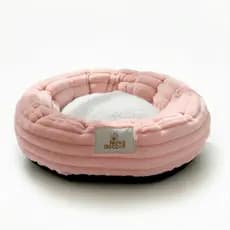 Cama Para Cachorro e Gato Pequeno Ninho Nuvem Caminha Pet Luxo Confortável 50cm Rose - Vaipramix