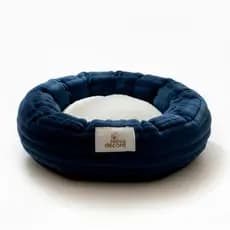 Cama Para Cachorro e Gato Pequeno Ninho Nuvem Caminha Pet Luxo Confortável 50cm Azul Marinho - Vaipramix