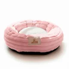 Cama Para Cachorro e Gato Pequeno Ninho Nuvem Caminha Pet Luxo Confortável 50cm Rosa Bebê - Vaipramix