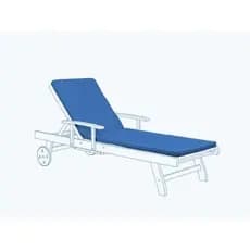 Kit 2 Colchonetes Almofadas Espreguiçadeira Piscina 2 Cores