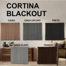 Cortina Blackout 100% Tecido para Sala Quarto Tecido Premium Veda Luz Blecaute Envio Imediato