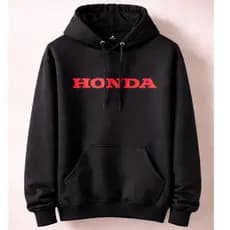 Moletom Masculino Honda minimalista inverno capuz bolso Estampa Casual Motoqueiro
