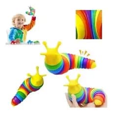 Lesma de brinquedo na ponta dos dedos, lesma lagarta, brinquedos 3D articulados