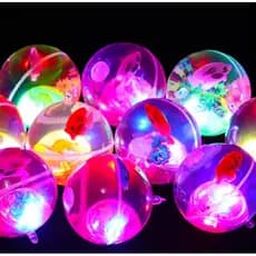 Brinquedo inflável infantil, bola de gel brilhante com luzes LED piscantes