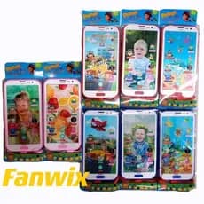 Brinquedo celular infantil musical imagem 3D Smartphone para crianças com luz e som tem um cordão de segurança, Fanwix