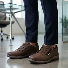 Sapatênis Tênis Casual Masculino Leve e Confortável Com Ziper Tenis Casual Lançamento  0095A