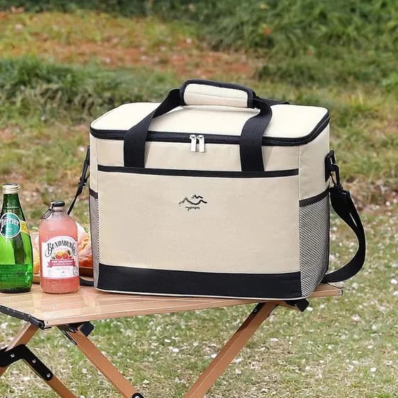 Bolsa Térmica Portátil Com Grande Capacidade Ideal Para Piqueniques E Atividades Ao Ar Livre