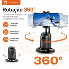 H'maston ZB07 Gimbal Suporte Celular 360° Rastreamento Facial Suporte de telefone versátil