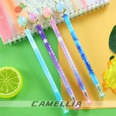Kit de 4/8/12 Peças Caneta Gel com Globo de Cristal e Design de Céu Estrelado caneta de escola