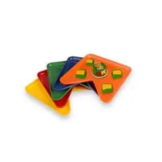 5 Bandejas Bandeirinha - Festa Junina - Acrílico - Decoração  PROMOÇÃO