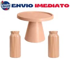 Kit Festa - 1 Boleira Cone 21cm + 2 Vaso Glam - Festa - Decoração - Aniversario Novo
