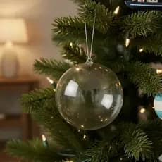 20un Bola Natal Enfeite Arvore Esfera Acrilica Natalina 10cm Festas Natal