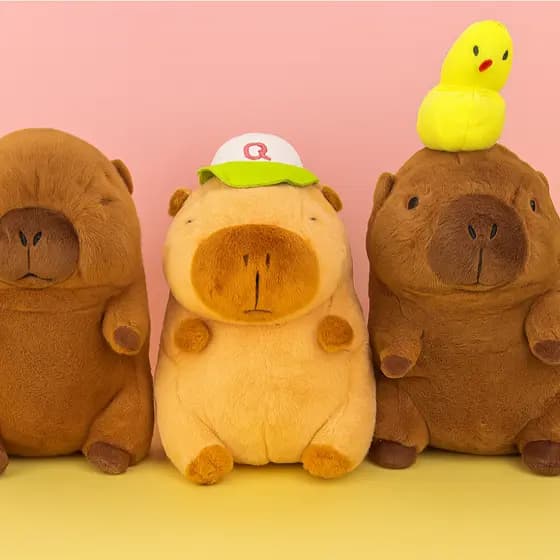Pelúcia Capivara 30cm – Brinquedo Fofo, Presente e Lembrancinha Infantil