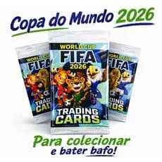 Cards Copa do Mundo FIFA 2026 Pacotes Fechados OL Cartas Surpresa Festa Infantil Kids