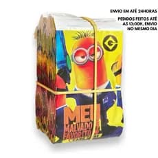 Cards Minions - Meu Malvado Favorito 4 / Pacotes Fechados OL Cartas Surpresa Festa Infantil Kids