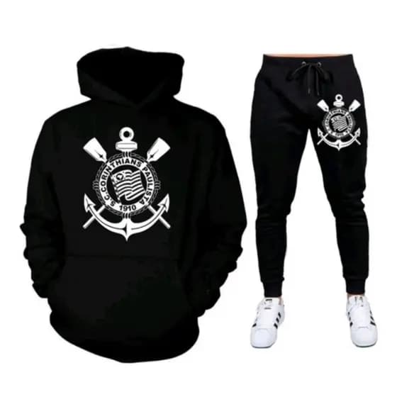 Conjunto Moletom Flanelado  Alta Qualidade Pronta Entrega