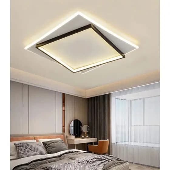Luminária de LED de sobrepor Dois Quadrados  40w Bivolt