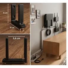 Suporte Vertical para Modem e Roteador Ajustavel – Organização e Praticidade