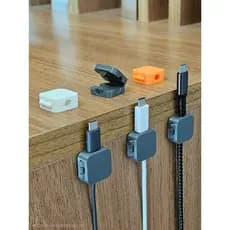Organizador de Cabos – Suporte para Fios de Mesa, Escritório e Setup Gamer