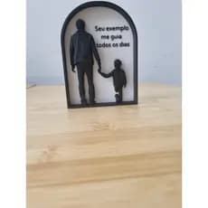 Placa Decorativa "Feliz Dia do Pai" – Presente Especial para o Dia dos Pais