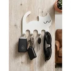 Porta Chaves Decorativo Gato - Cachorro Minimalista