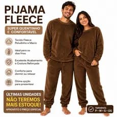 Queima de Estoque | Pijama Fleece Peludinho Original