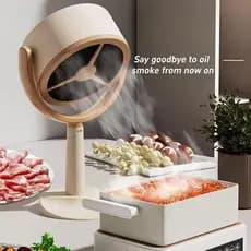 Exaustor De Mesa Portátil Extrator Fogão De Escape Pequeno Ventilador Sucção Para Fumar USB Casa Cozinha Interior Churra