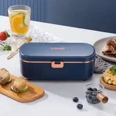 900ml Lancheira Elétrica Aquecimento Livre De Água Bento Caixa Portátil Panela De Arroz Termostático Aquecedor De Alimen