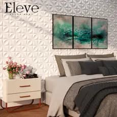 Kit Placas PVC 3D Revestimento De Parede Decorativa 25x25cm