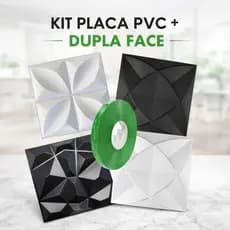 Kit 5 á 150 Placas PVC 3D Com Dupla Face Para Parede Decoração