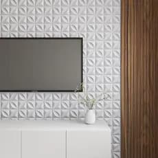 Kit 5 á 120 Placas PVC 3D Com Dupla Face Decoração Para Sala Quarto Cozinha 25x25cm