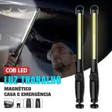 Lanterna LED COB Profissional Multifuncional Oficina Inspeção Potente Recarregável De Trabalho