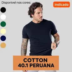 Camiseta Algodão Básica Lisa Masculina Peruana Premium Homem Original