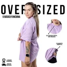 Camiseta Blusa Algodão Oversized Feminina Gola Alta Premium Lançamento