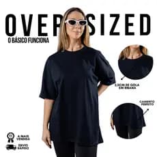 Camiseta Algodão Oversized Feminina Para Mulher Academia Maromba