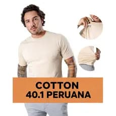 Camisa Camiseta Básica Premium Malha Peruana com Elastano Lisa Original Para Homens