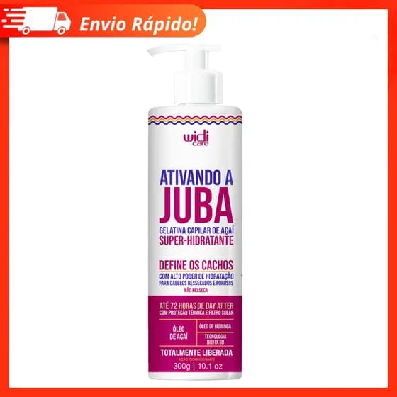 Ativando A Juba Gelatina Super Hidratante 300g - Widi Care