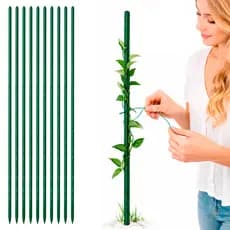 Kit 5 a 10 Tutores Hastes Bastão de Sustentação 60, 75, 90,100 e 120cm Para Plantas Trepadeiras