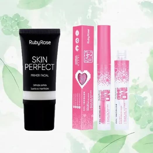 KIT Primer Facial Ruby Rose HB8086+Ruby Rose Rímel HB509