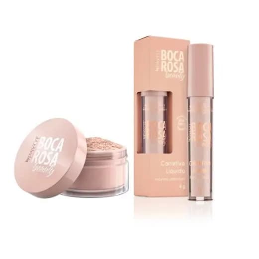 Boca Rosa Corretivo e Pó Facial Boca Rosa Beaut By Payot