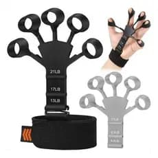 Pulseira Treinador De Dedo Flexível De Pulso Reforçador De Silicone Finger Hand Gripe FLEXOR Exercitador De Dedos Artrit