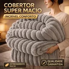 Manta Cobertor Casal Microfibra Antialérgica Quentinha Macia Grosso Confortável 1,80x2,00m COR CINZA
