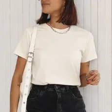 Blusa Feminina Roupa Feminina: Camiseta Baby Look Lisa 100% Algodão 30.1 Premium