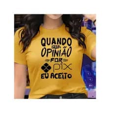 Camiseta Feminina Blusa 100% algodao Camisa Estampada Moda Lançamento