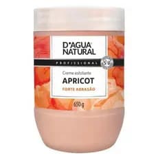 Esfoliante Corporal Apricot Forte 650g D’Água Natural Alta Abrasão Limpeza Profunda