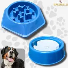 Kit Pet Comedouro Lento + Bebedouro Anti‑Molho Para Cães de Pelos Longos – Interativo e Educativo Pote Cachorro